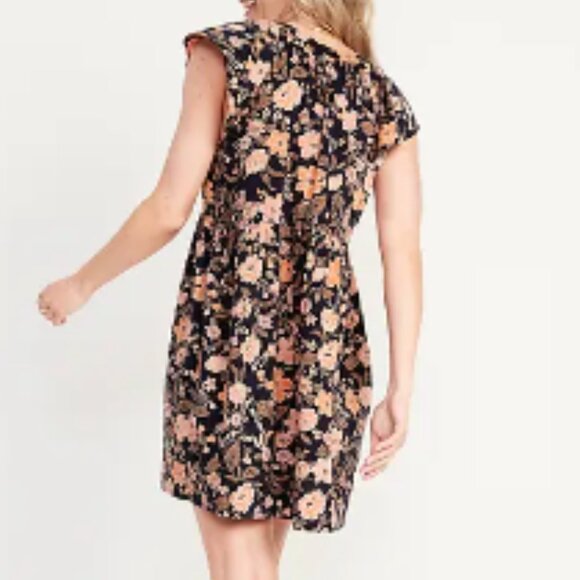 Old Navy Flutter Sleeve Mini Swing Dress Large Tall NWT - Picture 2 of 3
